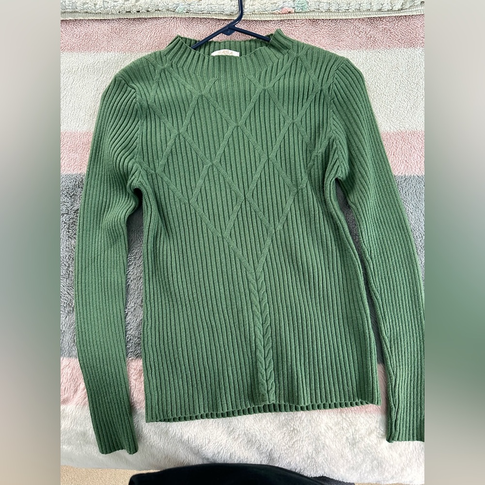 Green and Pink Sweater